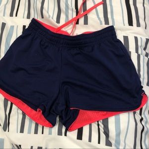 Two styles in one workout shorts